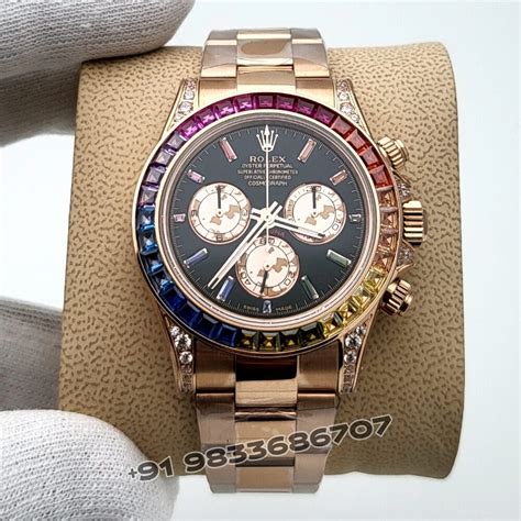 rolex cosmograph daytona rainbow everose gold